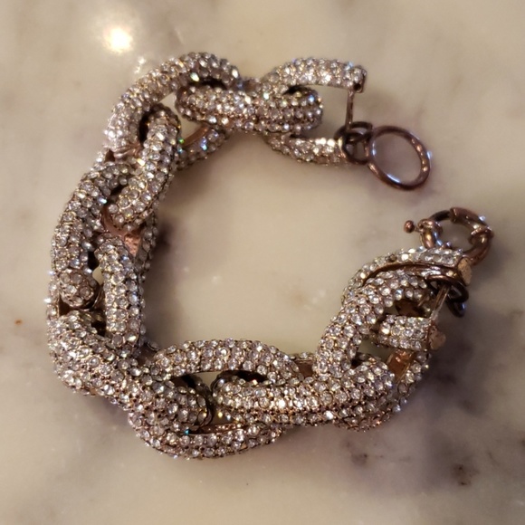 Etsy shop Jewelry - Rose Gold rhinestone adorned bracelet